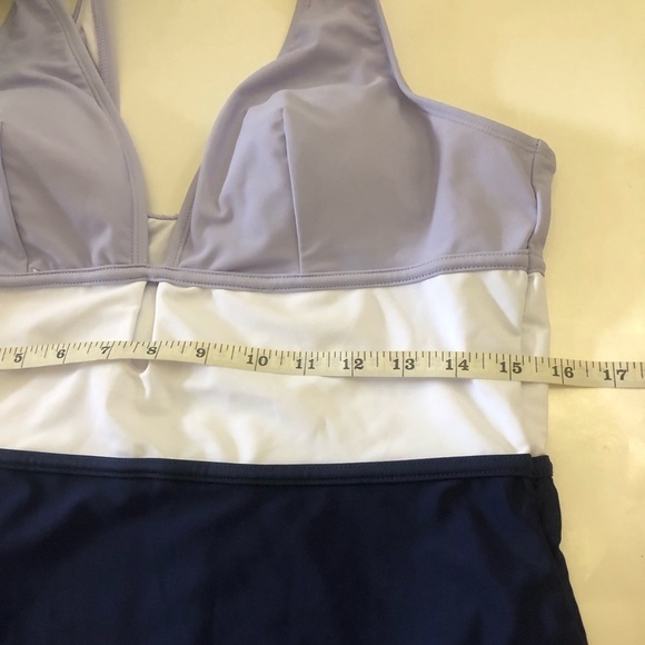 CUPSHE Women's Colorblock Keyhole Cutout One Piece Swimsuit Size XL - Picture 10 of 11